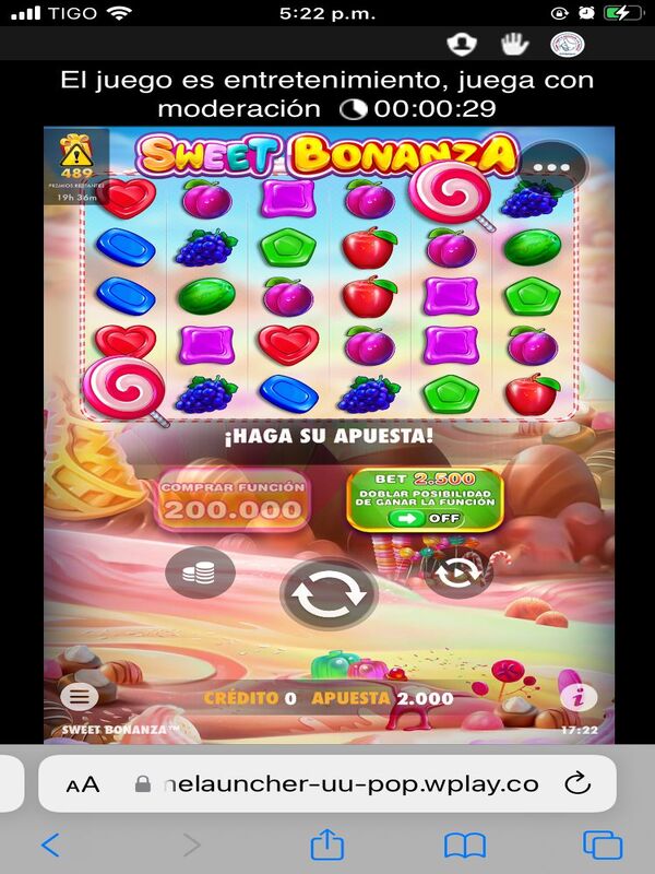 Juega Sweet Bonanza en Wplay