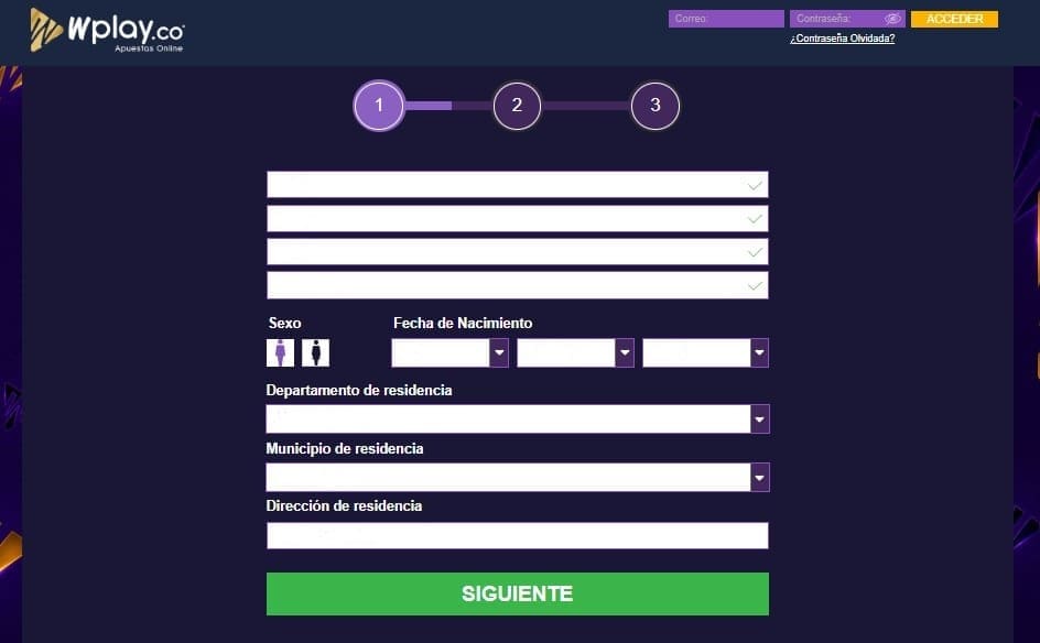 como registrarse en wplay